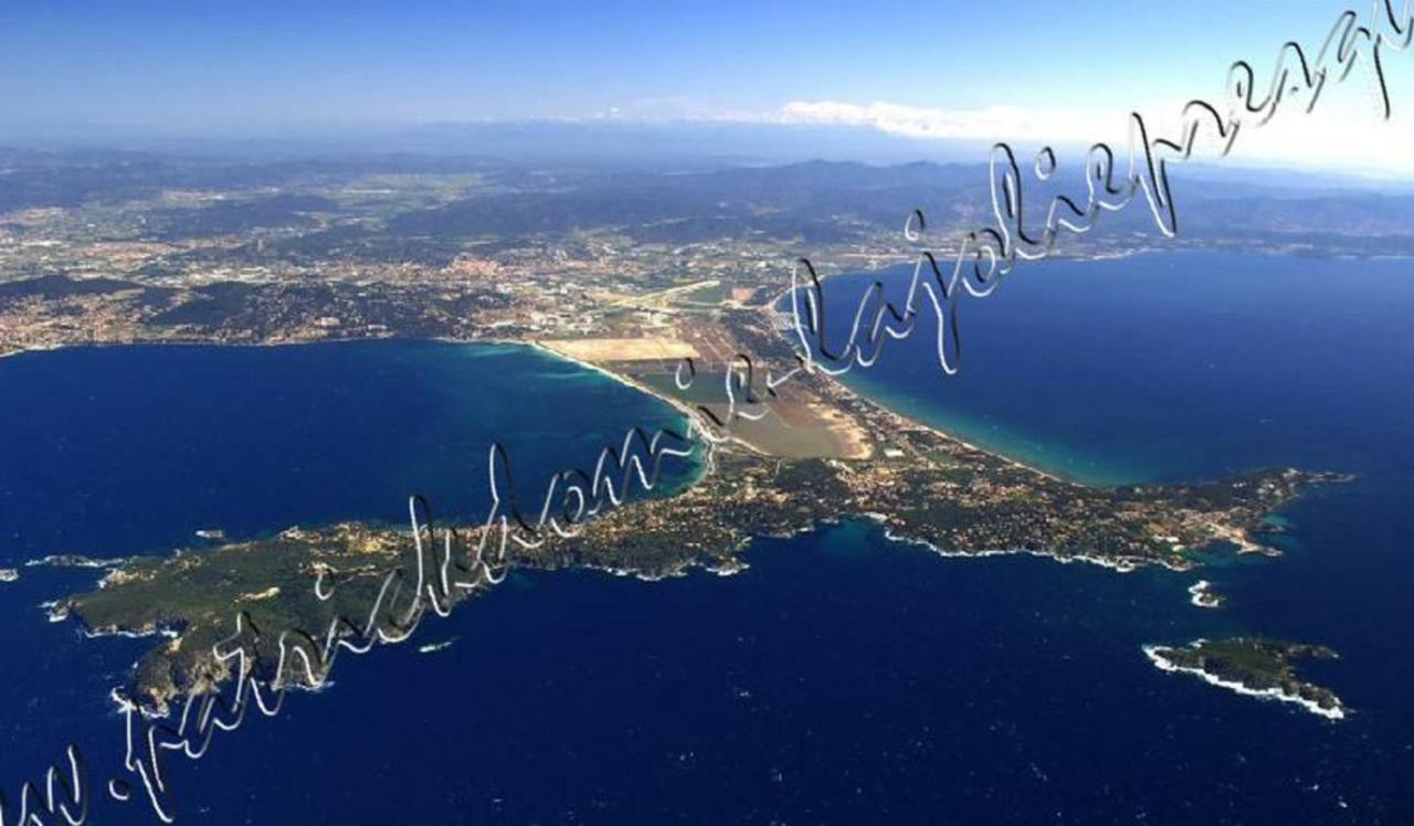 Magnifique Parc de la Presqu'île avec Piscine et Plage face à Porquerolles ! Hyères Esterno foto